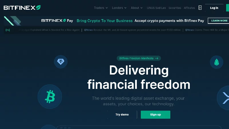 Bitfinex криптообмен с ниско таксуване.

