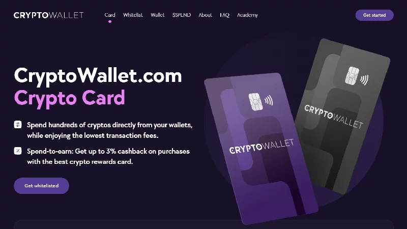 Дебитна карта CryptoWallet.com.
