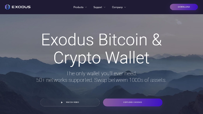 Exodus анонимен крипто портфейл с no-KYC.
