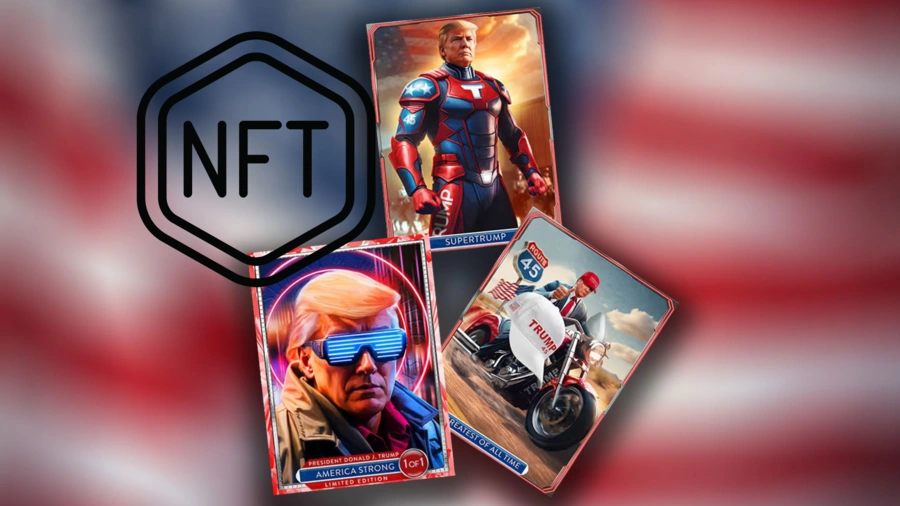 Новата колекция NFT на Тръмп е спечелила 2 млн. долара.